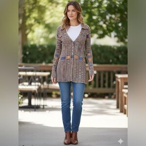 Urban Outfitters Y2K Style 4 Button Slim Fit Cardigan Sweater Sz M NWT